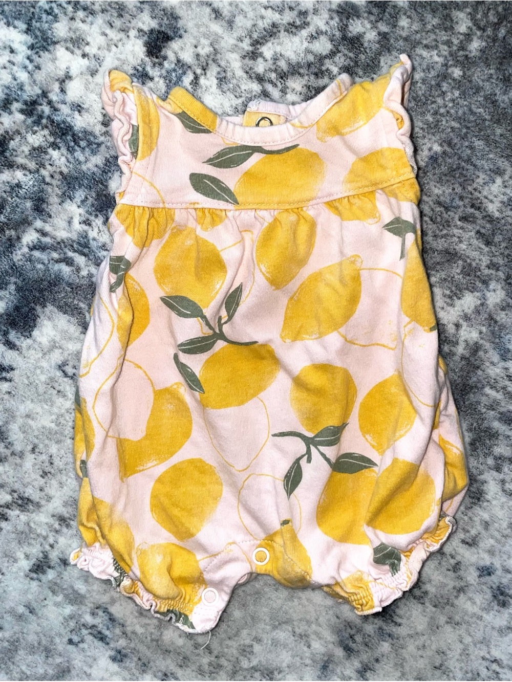 Carters lemon print romper size newborn